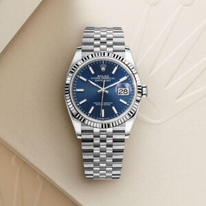Rolex Datejust 41 126334 aço inoxidável mostrador azul Jubileu